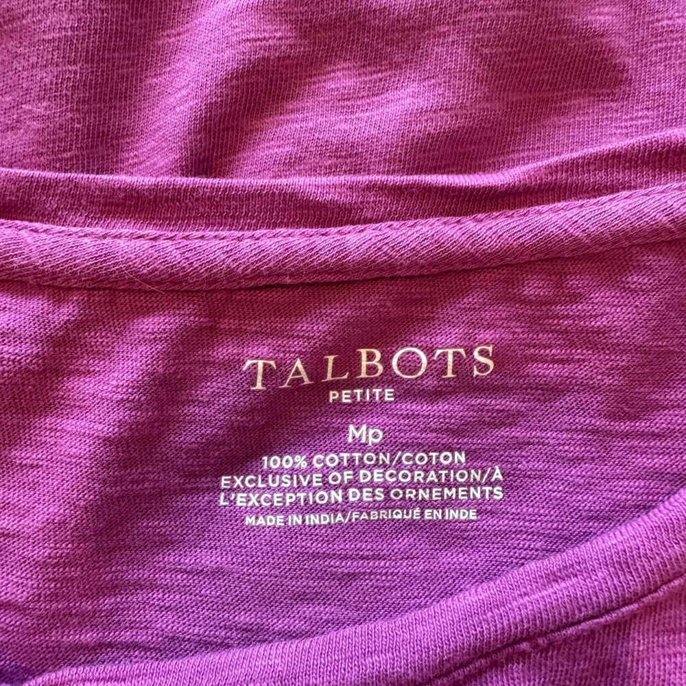 Talbots Violet Tee - Picture 4 of 5